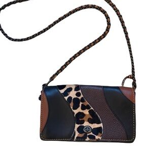 Coach 1941 Leopard Patchwork Leather Dinky Crossbody